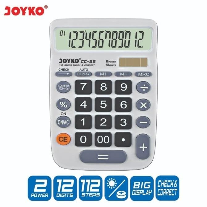 

Terbaru New Arival Qw-45 Kalkulator Meja Joyko Cc 28 Calculator Check Correct Cc28 12 Digit Cek Ulang Sale Terlaris Terbaru