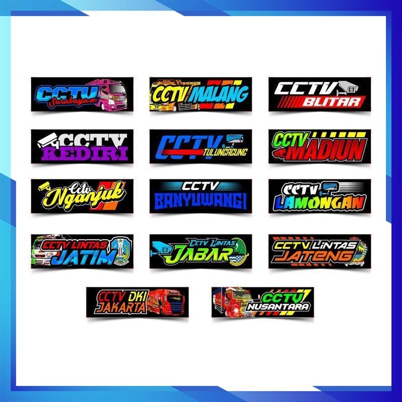 

[Termurah] Sale Stiker Truk / Stiker Cctv / Stiker Sodrek - Pack Isi 14 Stiker Katun Cotton Combed 30S Fashion Distro Premium Lg38