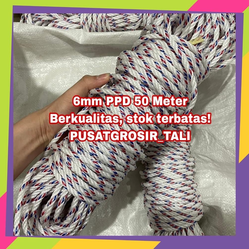 

Tre-57 Gf-5 Gv23 Tali Tambang 6Mm 40 Meter / 50 Meter / Tali Proyek / Tali Pengikat Truk Berkualitas Viral Tre-57