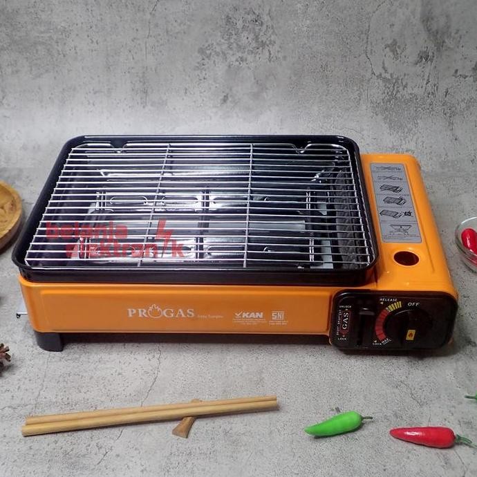 Murah Kompor Gas Portable Progas Panggang Sate 2 Fungsi Gas
