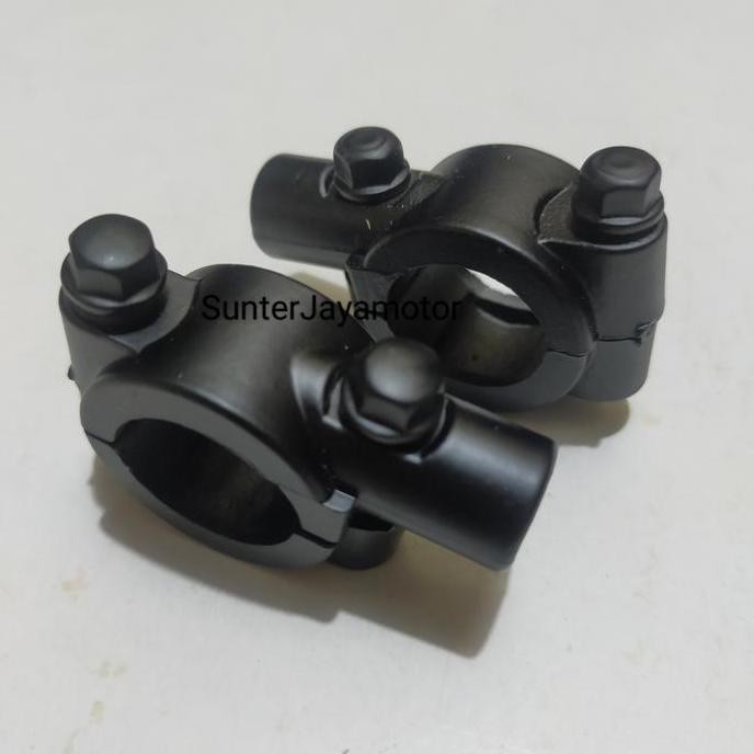 Breket Spion, Dudukan Spion Drat 14 Honda. 1Set kiri - kanan