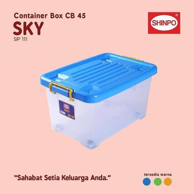 Miliki Box Kotak Container Plastik Serbaguna Shinpo Cb45 (Grab Bogor)