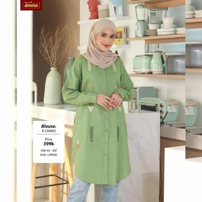 SALE 25% / ATASAN TUNIK MUSLIM WANITA / TUNIK DANNIS BLOUSE / FASHION MUSLIM
