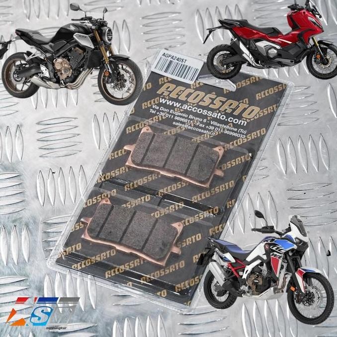 Kanvas Kampas Rem Depan Accossato Nissin Honda X ADV 750 Honda Africa Twin CB 650 NEO Sports Cafe