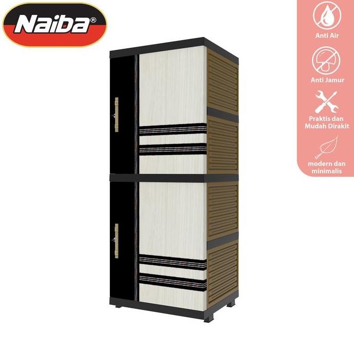 Diskon Naiba - Lemari Nacase Susun 4 - Lemari Plastik Furniture
