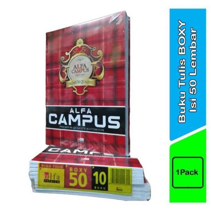 

Fh-46 1 Pack - Buku Besar Alfa Campus 50Lembar - Ukuran B5 (Isi 10 Buku)