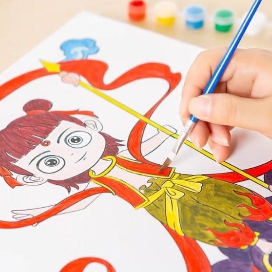 

ready !!! Canvas Painting By Number For Kids 30x30 cm