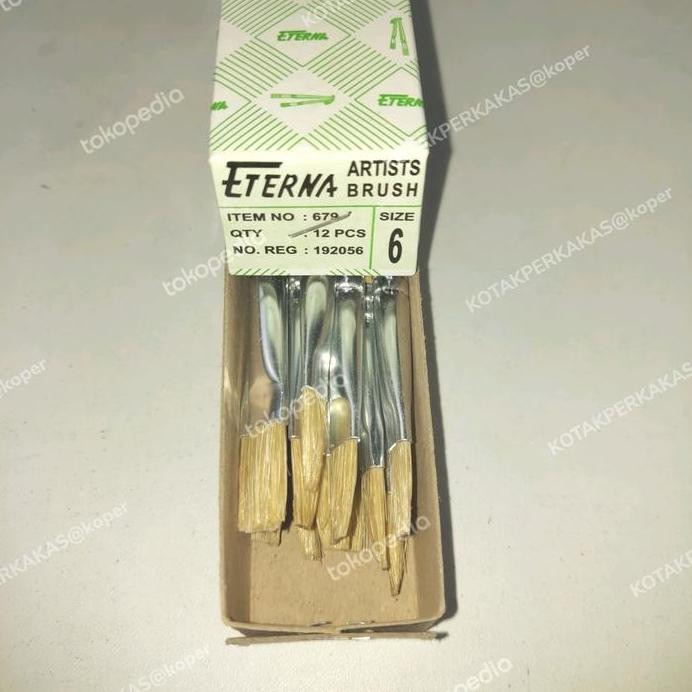 

ready !!! Kuas Lukis ETERNA nomor 6 per 1 lusin