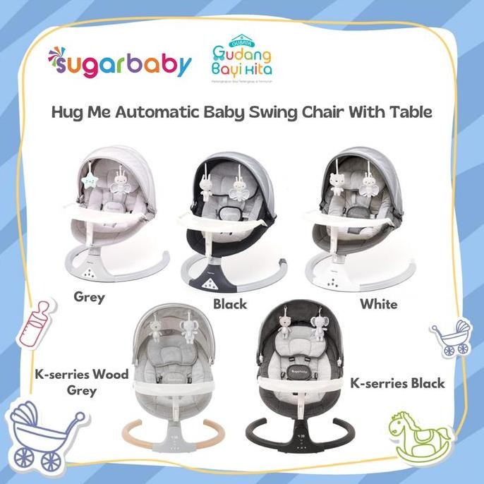 Sugar Baby Hug Me Automatic Swing Chair With Table - Bouncher Bayi