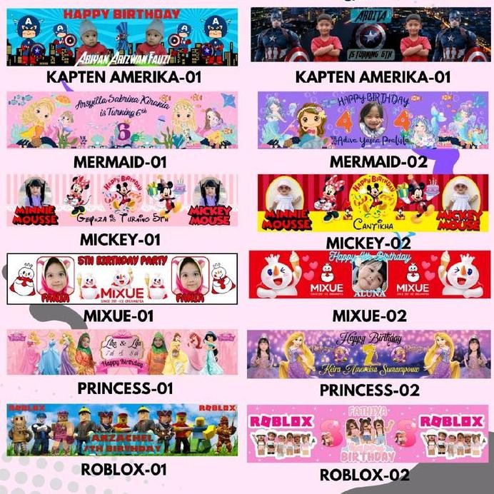 

ready 50Pcs Plastik Label Snack Ultah Anak CUSTOM Uk 15x25cm Ulang tahun