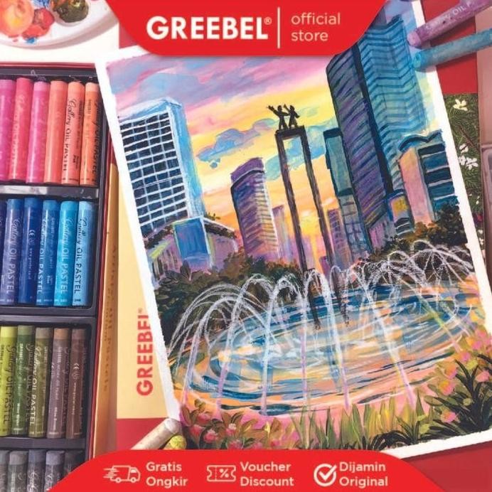 

ready !!! GREEBEL ARTIST OIL PASTEL 72 WARNA / GREEBEL Crayon Artist 72 Warna