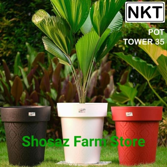baru Pot bunga tanaman Tinggi TOWER 35 cm / NKT TOWER 35