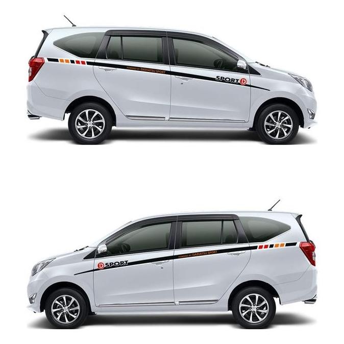 Sticker Aksesoris Stripe Mobil Daihatsu Sigra 001 D-Sport murah