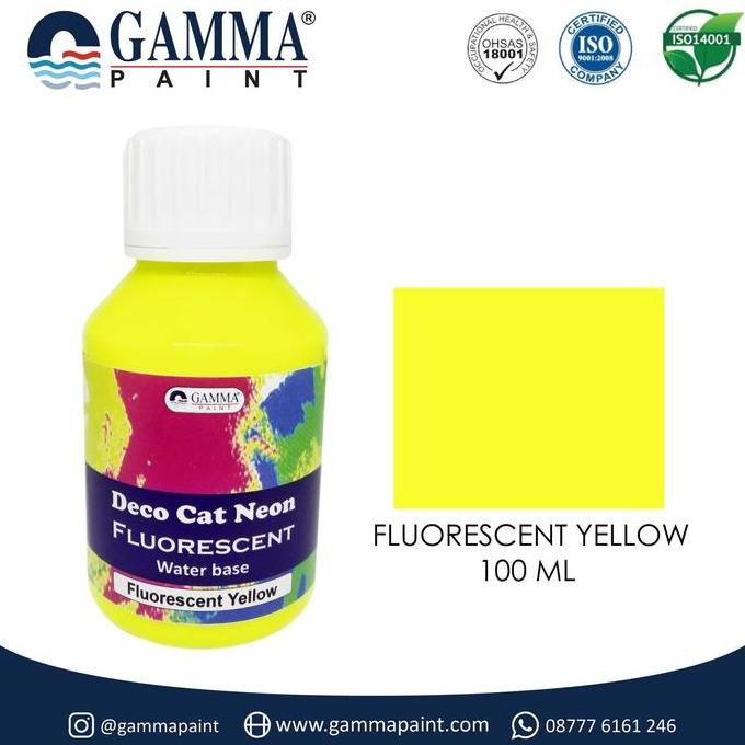 

ready !!! DECO Cat Neon FLUORESCENT UV PAINT - Yellow 100ml