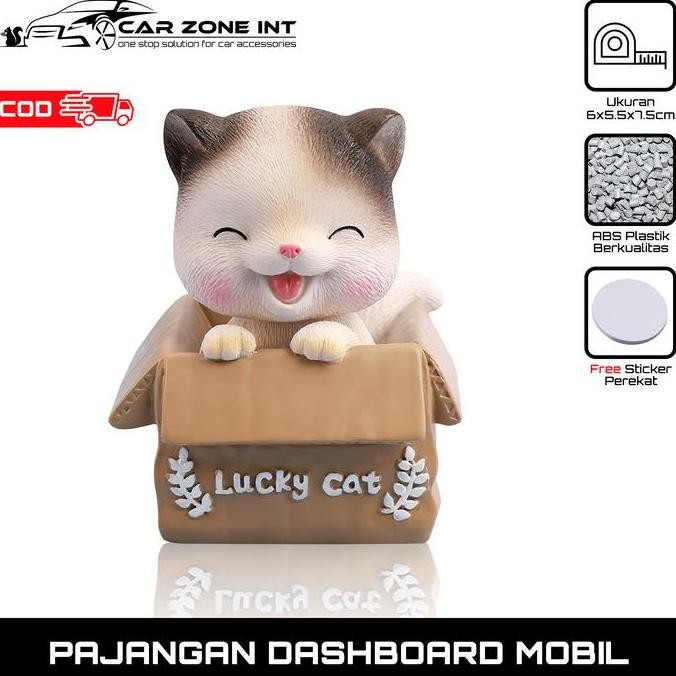 [ Car Zone Int ] Pajangan Dashboard Mobil Karakter Kucing Hiasan Dekorasi Hiasan Dekorasi Aksesoris 