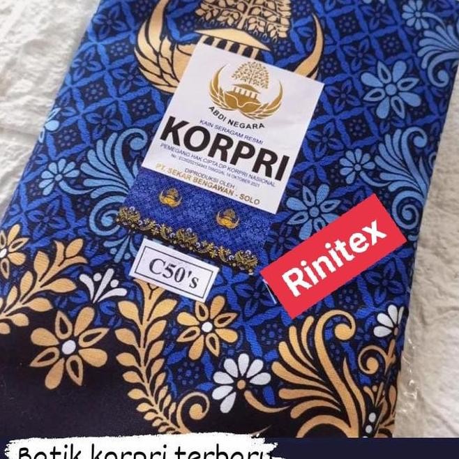 kain batik korpri C50s the 2022 terbaru katun seragam Asn PROMO TERBATAS