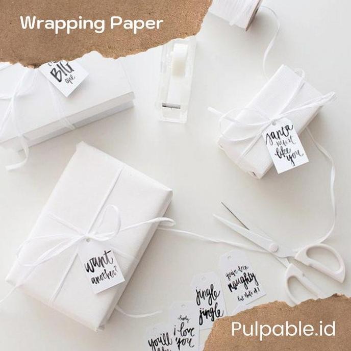 

ready White Wrapping Paper / Kertas doorslag putih