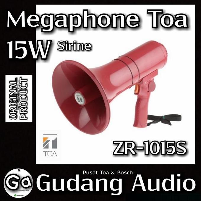 Megaphone Toa ZR-1015S (ada sirine)