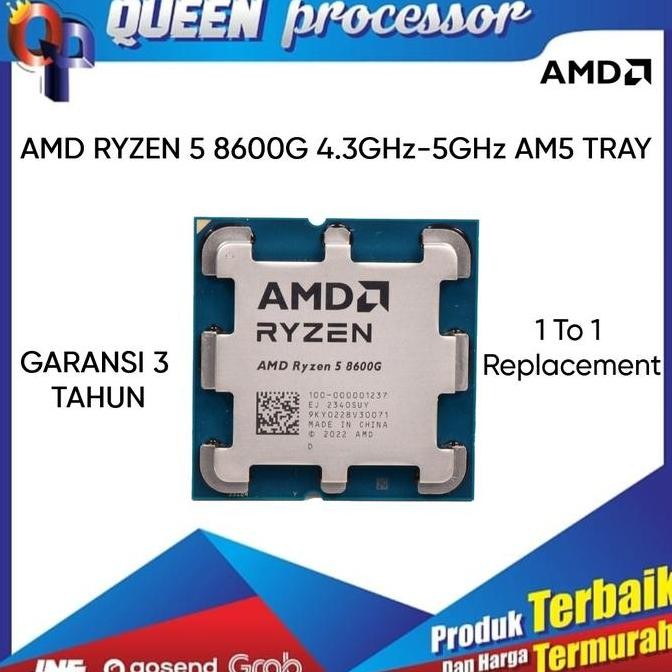 Cpu Processor Amd Ryzen 5 8600G 4.3Ghz Tray Socket Am5