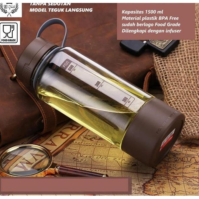 Botol Air Minum Infuser Bpa Free Fga 1000 Ml Best