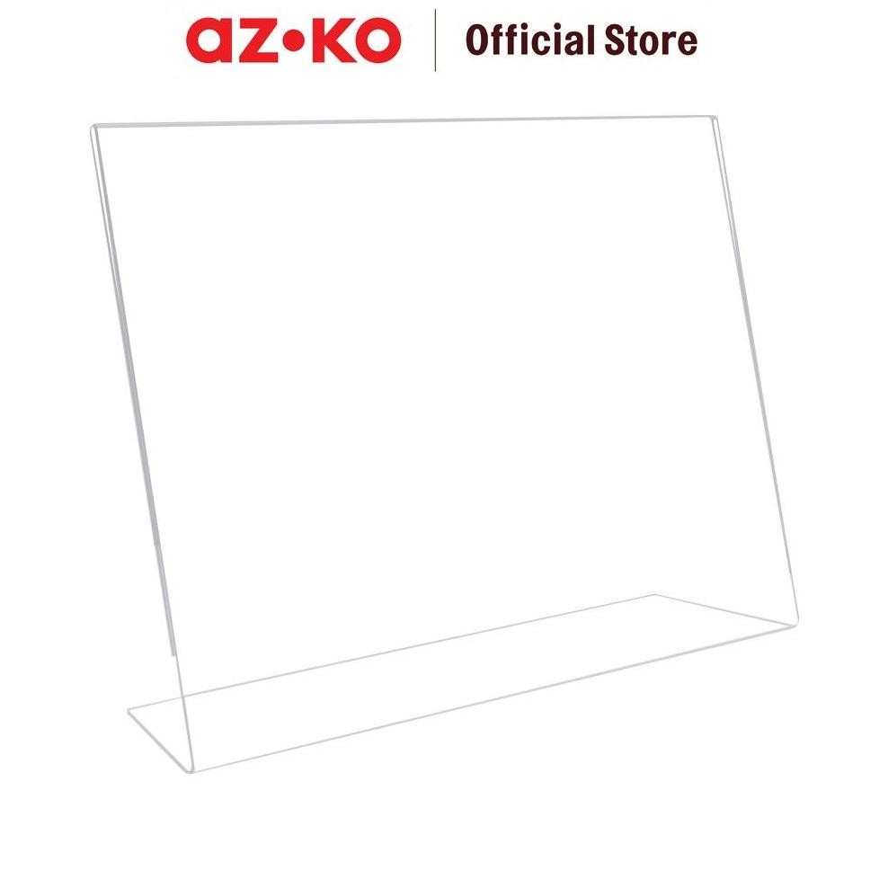 

AZKO Odi Sign Holder L Shape Landscape A4 Bingkai Tanda Informasi Sign Frame Papan Pengumuman