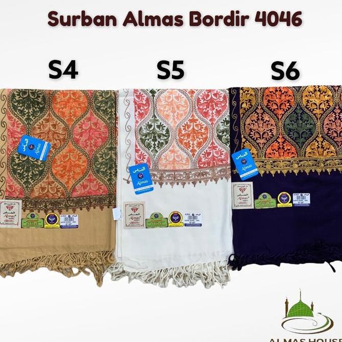 Sorban Premium Kashmiri Bordir Sulam | Shawl Almas 4046 AS99