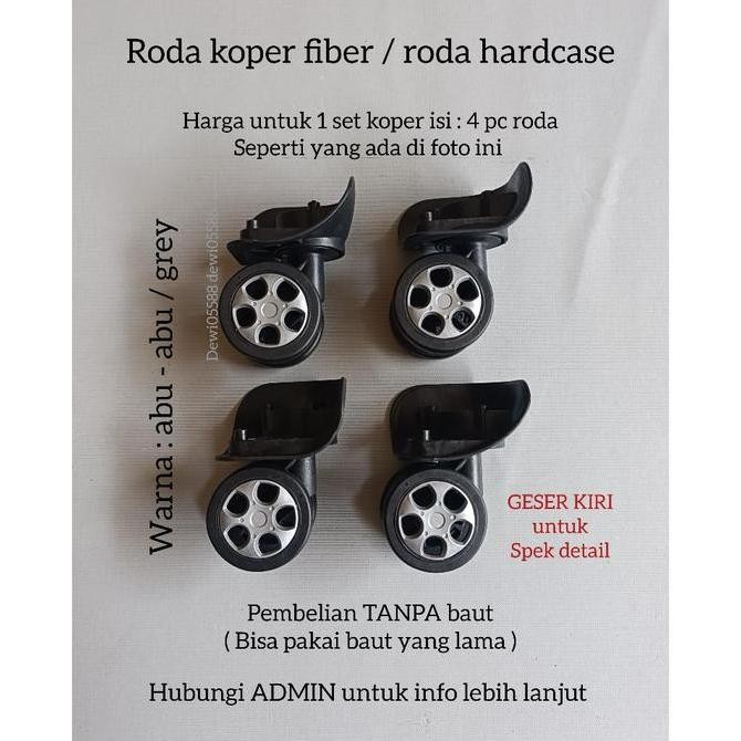 Roda Koper, Roda Double Wheel, Roda Putar 360, Roda Koper Viber, Roda Koper Fiber, Roda Koper Travel