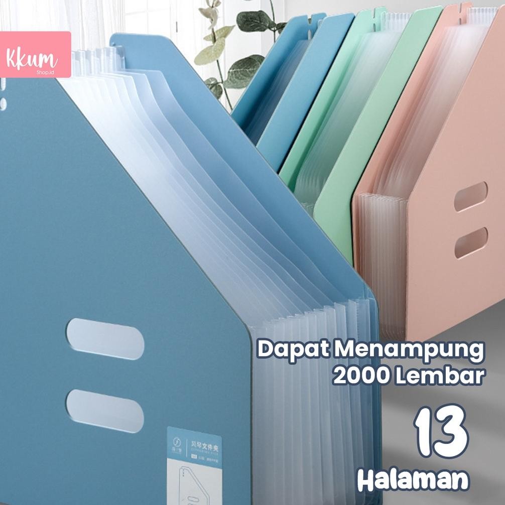 

Premium Bahan Tebal Standing File A4/ File Folder Document Bag/ Tas Dokumen File 13 Sekat Diskon