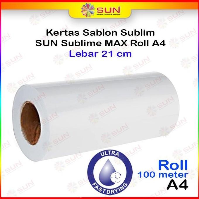 

Kertas Sublim Roll A4 - Sun Sublime Max Roll A4 Best Seller