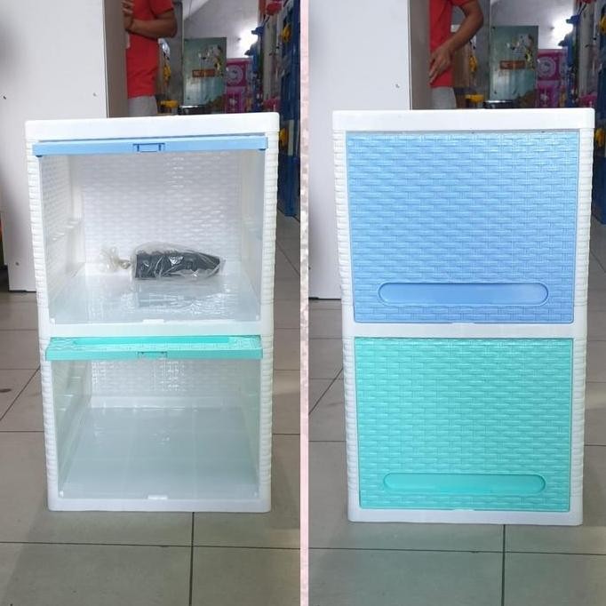 Spesial Lemari Plastik Laci Plastik Club Flip Susun 2