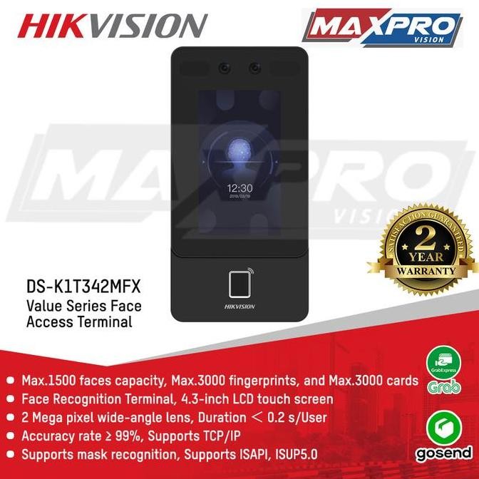 READY DS-K1T342MFX - HIKVISION ACCESS CONTROL
