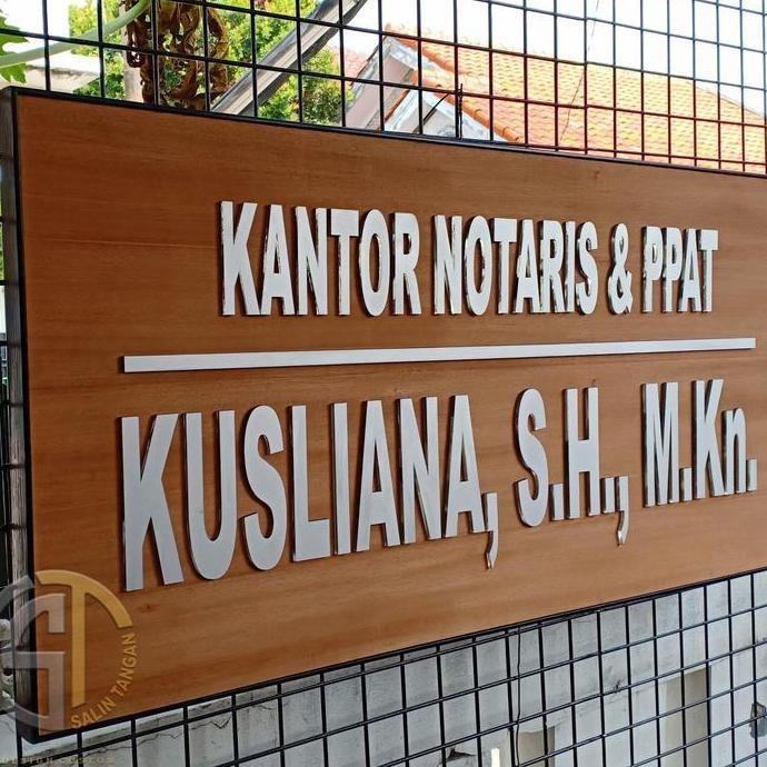 

papan nama custom plang logo perusahan huruf timbul lampu led