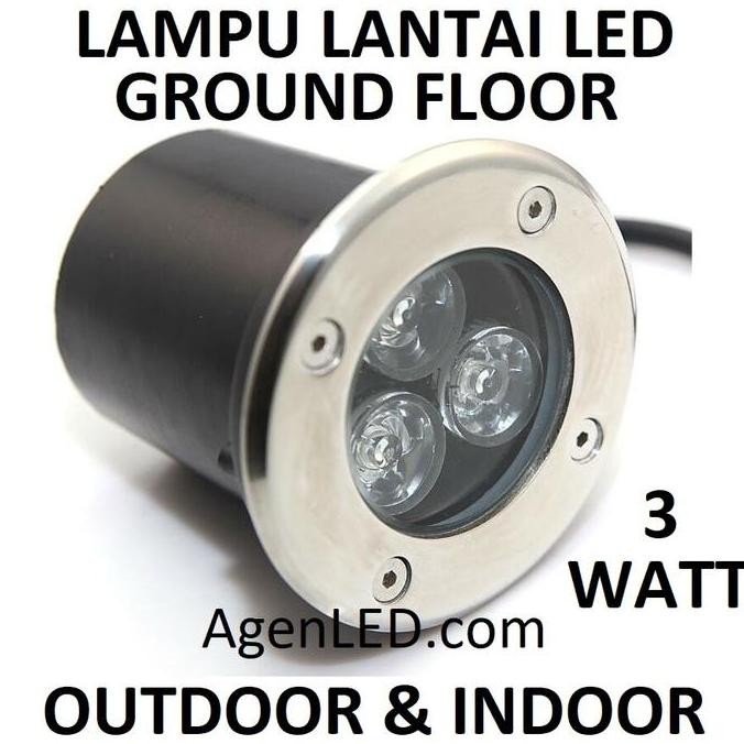 

Lampu Lantai LED 3W Ground tanam mata taman outdoor 5 UPLIGHT 3 w watt