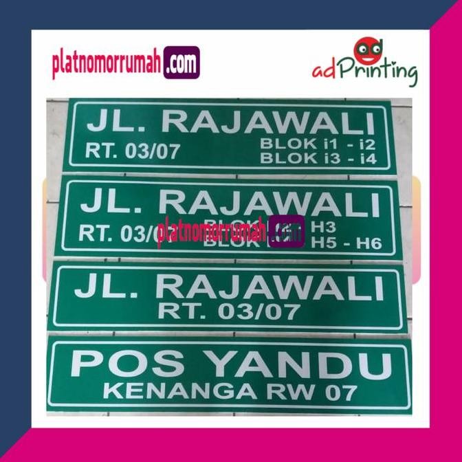 

PLANG NAMA JALAN 12 X 60 CM
