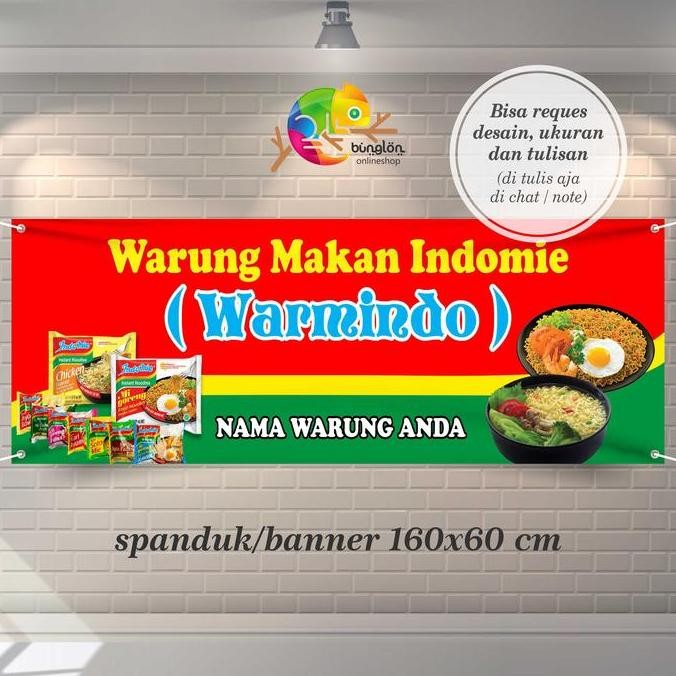

Spanduk Banner Warmindo, Warung Indomie Murah, Model A