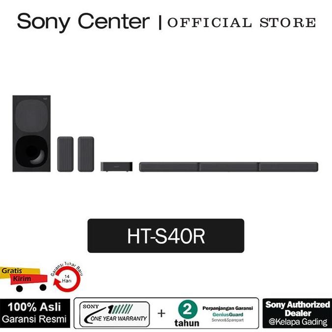 Sony Soundbar Ht-S40R / Ht S40R / Hts40R / Ht-S40R Home Cinema 5.1Ch New Stok