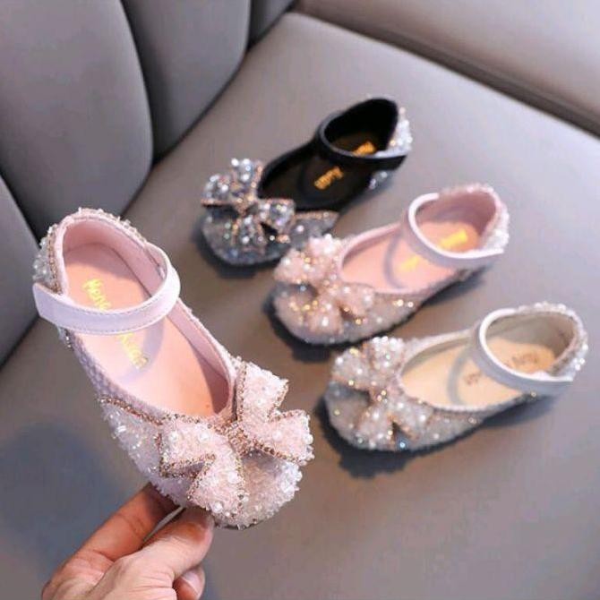 Tersedia SEPATU PESTA ANAK PEREMPUAN BLINK PITA KUPU FULL KRISTAL SEPATU PESTA ANAK PEREMPUAN IMPORT