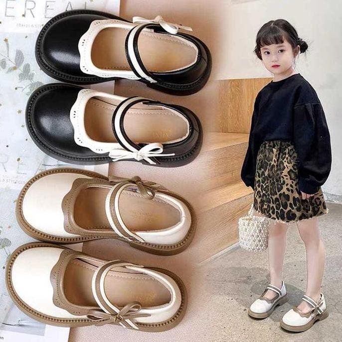 Tersedia PLK FREE BOX SIZE 26-30 Sepatu Sandal Loafers Anak Fashion Korean Terbaru LV0585