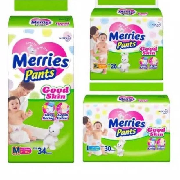 Diskon Popok Merries Pants Ukuran S M L Xl