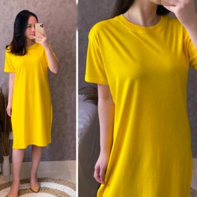 GABELLA DRESS DASTER KAOS TUNIK WANITA BAJU TERUSAN TSHIRT KOREA