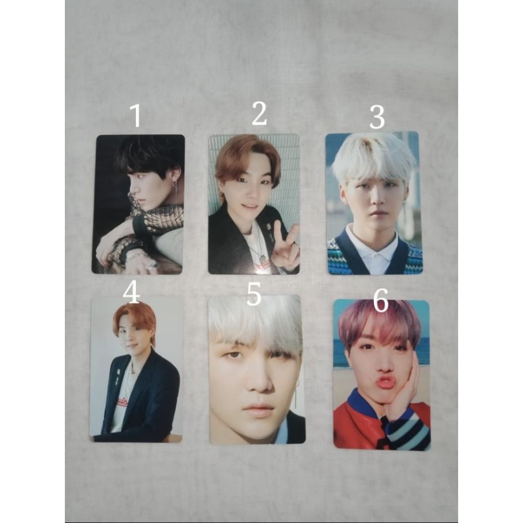 Photocard official suga BTS dicon dan pc official jhope bts ynwa