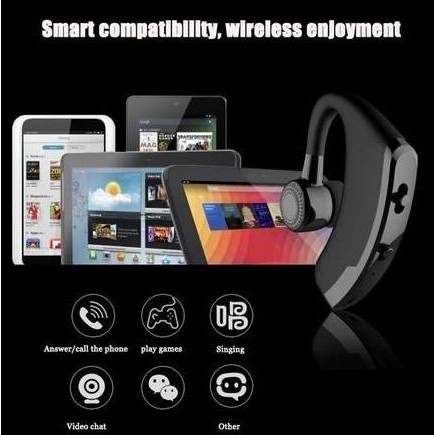 Iphone 15 Pro Max Handsfree Bluetooth Earphone Wireless Headset + Mic New Stok