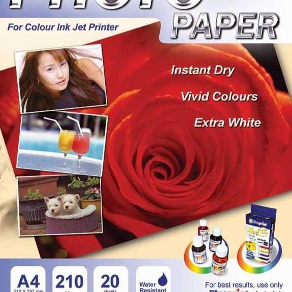 

Blueprint Kertas Foto Glossy 190Gsm A4 20Lbr Glossy Photo Paper Mawa R Terlaris