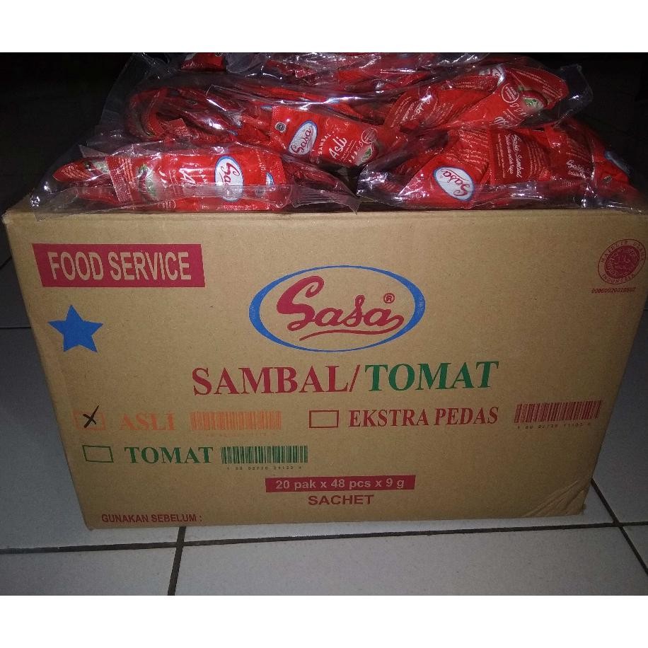 

Khusus Nt Atau Same Day Saus Sambal Atau Tomat Sasa 1 Dus Isi 20 Bgks 48 Sachetbungkus