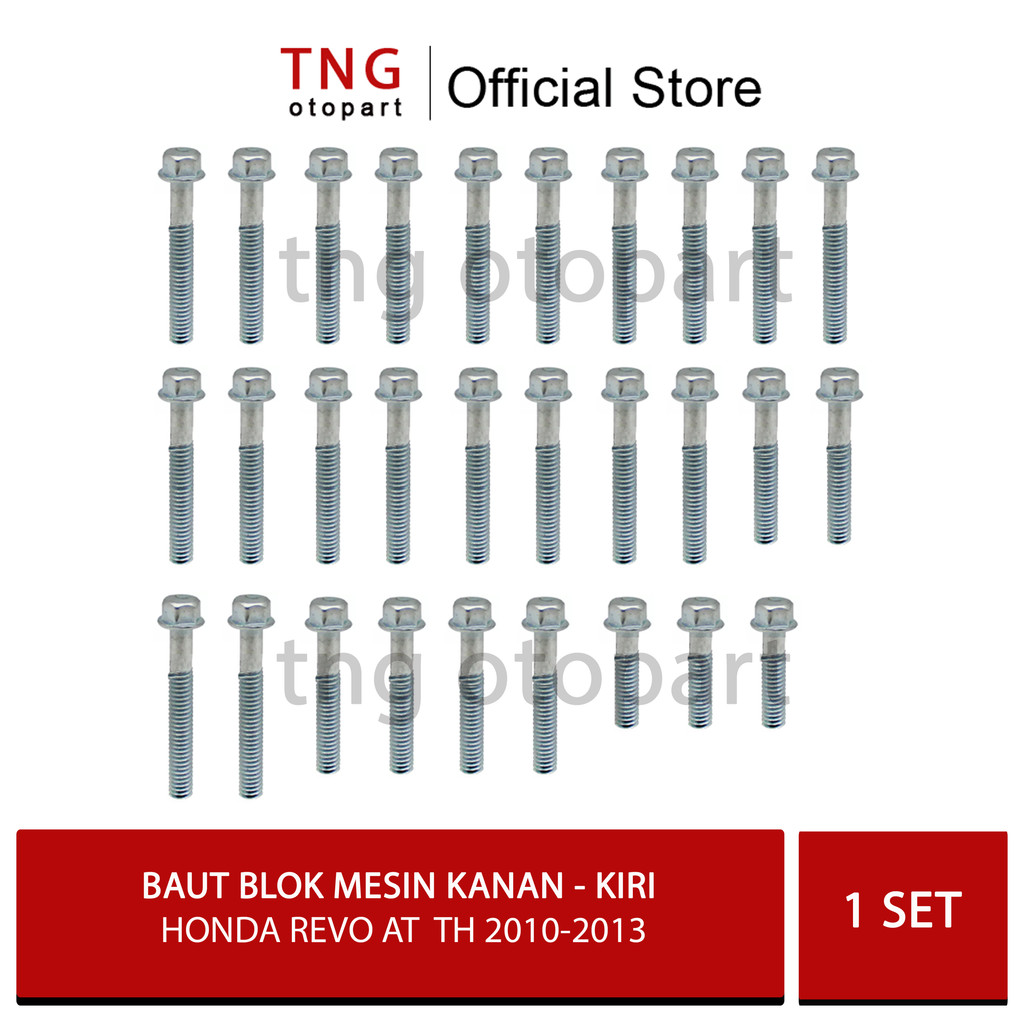 Baut Blok Mesin Honda Revo AT tahun 2010 – 2013/ Baut Blok Mesin Kanan Kiri Honda Revo AT tahun 2010