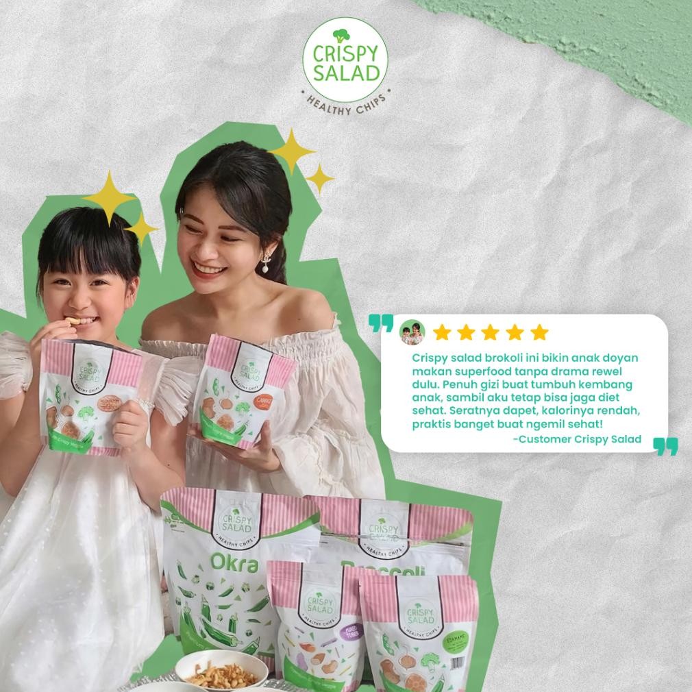 

PJ Crispy Salad Brokoli 20gr Renyah Tanpa Pengawet