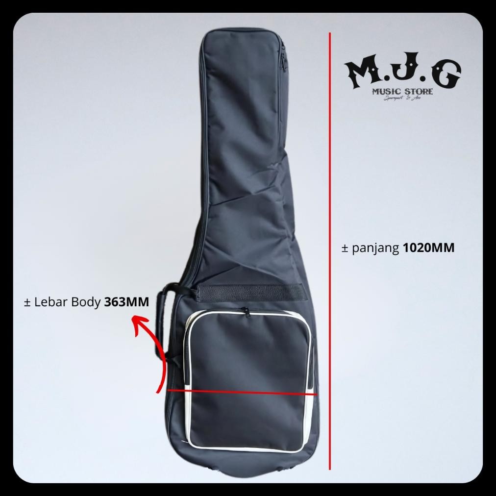 tas case semi hardcase gigbag gitar elektrik tebal berkualitas