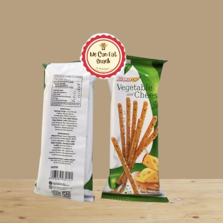 

PJ Biskitop Vegetable and Cheese Stick (Isi 10 Bks)