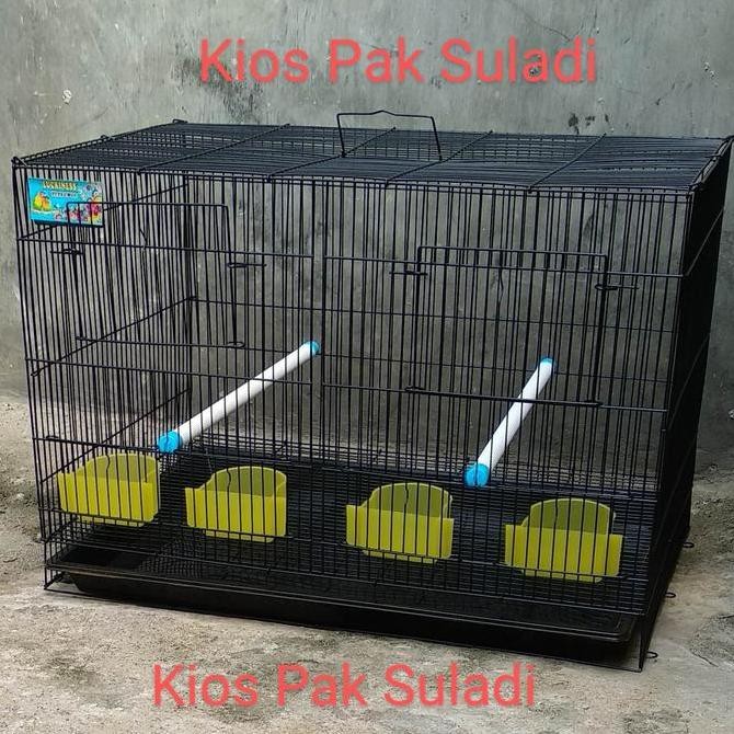 Kandang lipat kucing kelinci musang burung Lovebird ayam sekat 60x40