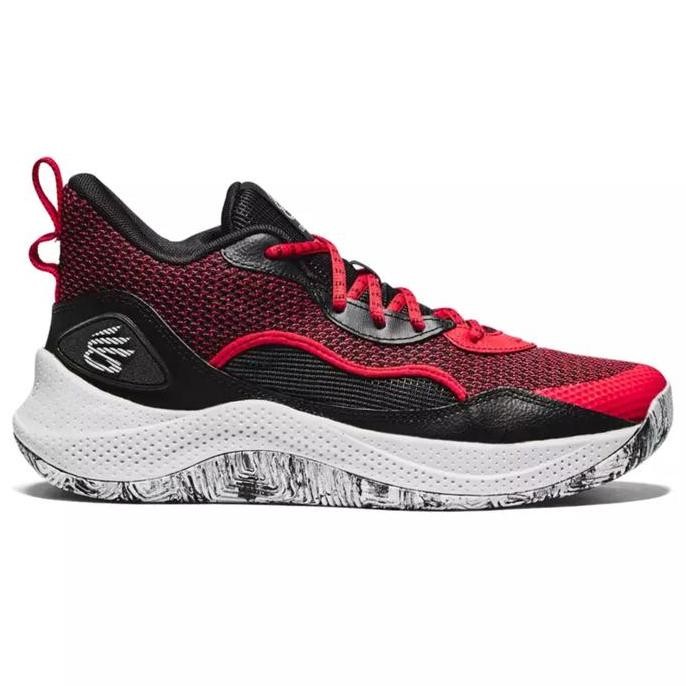 NEW SEPATU BASKET SNEAKERS UNDER ARMOUR CURRY 3Z 24 BLACK RED ORIGINAL BIG SIZE 45 46 47